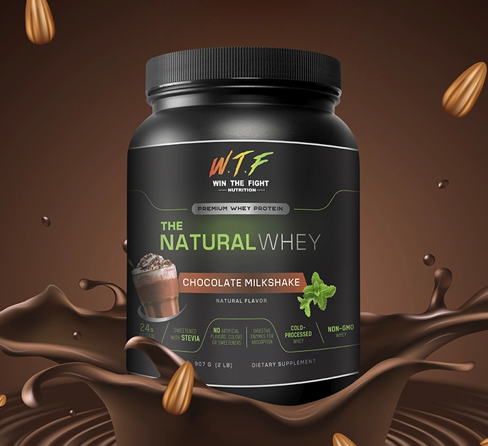 Chocolate Whey Protein Powder webp