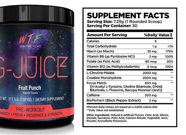 Pre workout energy drink nutritional information webp