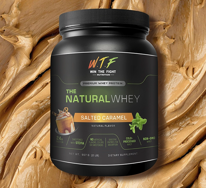 Salted Caramel Whey Protein Powder Top MMA Supplements webp