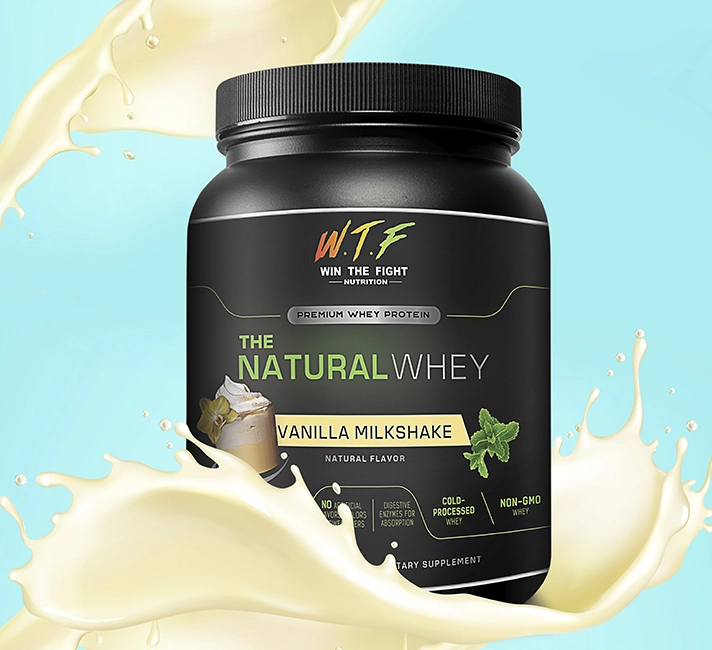 Vanilla Whey Protein Powder muscle webp