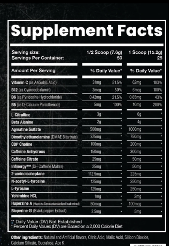 supplement ingredients alcapone